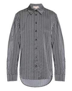 Рубашка с геометрическим принтом, черный Michael michael kors