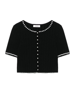 Укороченный кардиган, черный Sandro