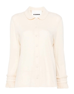 Рубашка из смесовой шерсти, нейтральный Jil sander