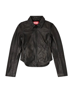 Куртка из овчины L-Egrad с застежкой-молнией спереди, черный Diesel