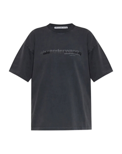Футболка с логотипом, серый Alexander wang