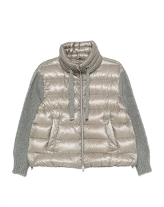 Стеганая трикотажная куртка, серый Herno