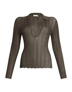 Поло Lurex, зеленый Liu jo