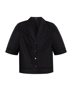 Рубашка с короткими рукавами и воротником, черный Theory