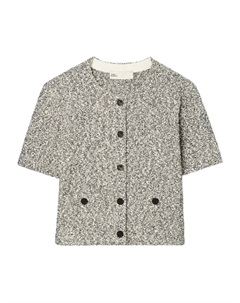 Твидовый кардиган, черный Tory burch