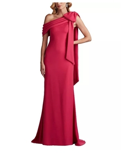 Женское платье Cassia с бантом на плече из крепа, розовый Tadashi shoji