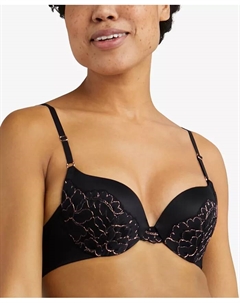 Бюстгальтер Push Up Love the Lift Rose Gold Lace DM9900, черный Maidenform