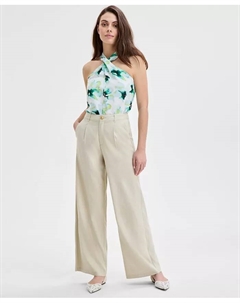 Женские брюки с высокой посадкой и широкими штанинами, коричневый/бежевый I.n.c. international concepts