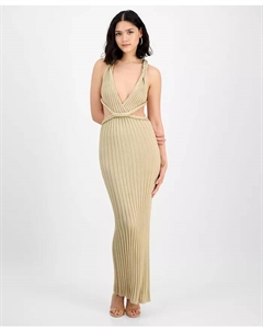 Женское платье без рукавов с запахом, рубчатое, трикотажное, мультиколор Guess