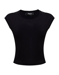 Хлопковый топ, черный Dsquared2