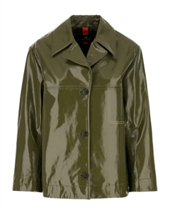 Кожаная куртка со вставками, зеленый Paul smith