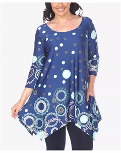 Туника с рукавом 3/4 Erie для полных женщин, мультиколор White mark