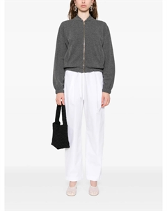 Кардиган с застежкой-молнией спереди и пуговицами, серый Fabiana filippi