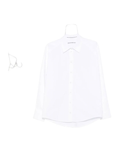 Рубашка из хлопка с большим воротником, белый Alexander wang