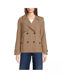 Женский тренч от дождя, коричневый Lands' end