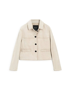 Блейзер WITH STITCHING, светло-серый Massimo dutti