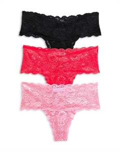 Трусы Never Say Never, средняя посадка, комплект из 3 штук, розовый Cosabella