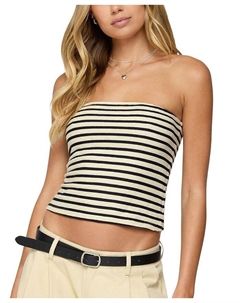 Одора Топ-бюстье в полоску, белый Edikted