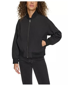 Женская свободная куртка-бомбер на молнии с резинкой по низу, черный Levi's®