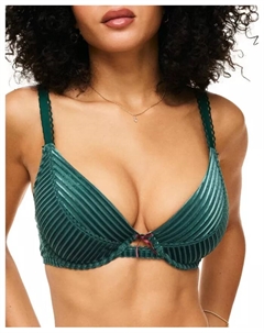 Женский бюстгальтер Evie Push Up Plunge, зеленый Adore me