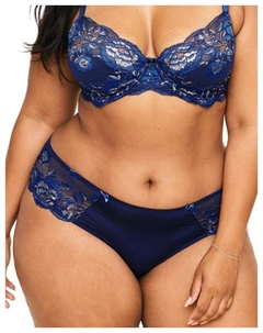 Плюс-сайз трусики-хипстер Chelsi, синий Adore me