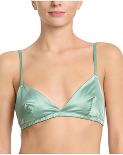 Сатиновый бюстгальтер для сна, зеленый Hanky panky