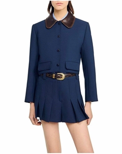 Короткая куртка, синий Sandro