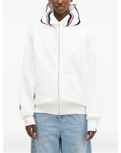 Толстовка с капюшоном на молнии BATHING APE Shark, белый A bathing ape®