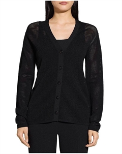 Кардиган с V-образным вырезом, черный Theory