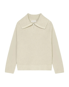 Свитер с воротником на молнии, нейтральный Marc o'polo