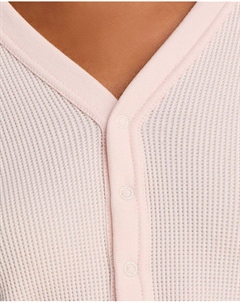 Укороченный кардиган с вафельной вязкой, розовый Alexander wang