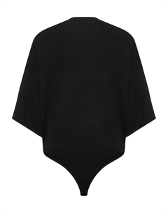 Боди в рубчик, черный Khaite