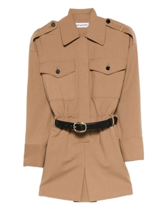 Комбинезон с карманами и поясом «Автопортрет», нейтральный Self-portrait