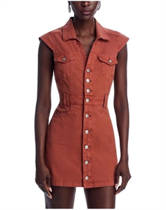 Платье Jaxsyn из денима, оранжевый Paige