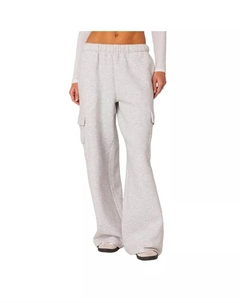 Женские широкие карго-спортивные брюки, серый Edikted