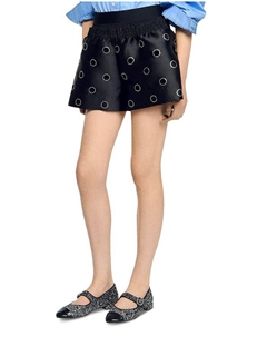 Короткие шорты с пайетками, черный Sandro