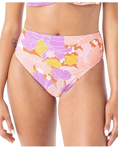Джинсовые бикини-трусы Bell Bottom Blooms с высокой посадкой для девушек, фиолетовый Roxy
