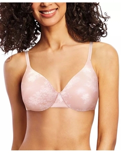 Однотонный утягивающий бюстгальтер с косточками One Smooth U Concealing and Shaping 3W11, белый Bali