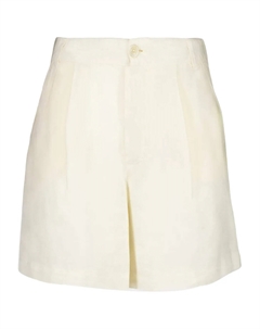 Льняные шорты со складками из 120% линолеума, нейтральный 120% lino
