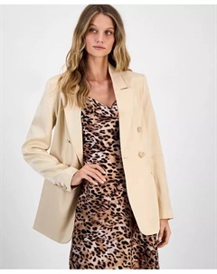 Женская двубортная пиджак Camille с лацканами, коричневый Guess