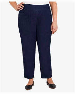 Плюс сайз джинсы средней посадки Super Stretch стандартной длины, синий Alfred dunner