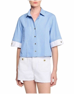 Джинсовые шорты, белый Sandro