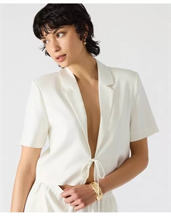 Женский короткий жакет Fia с короткими рукавами, белый Steve madden