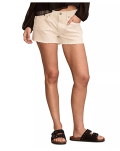 Женские шорты Mid-Rise Raw-Hem Festival с рваным краем, белый Lucky brand