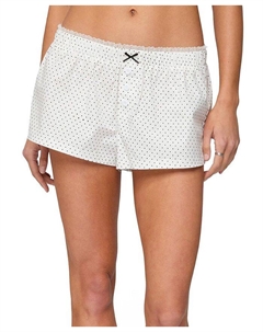 Лекса Боксеры в горошек, белый Edikted