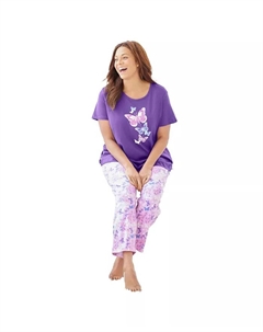 Женский комплект пижамы с принтом PJ Set, синий Dreams & co.