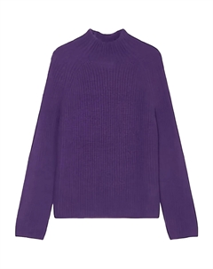 Фактурный свитер с высоким воротником, фиолетовый Marc o'polo