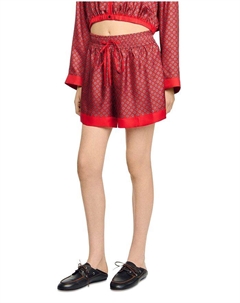 Шорты с принтом "шарф", красный Sandro