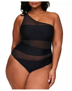 Купальник цельный Plus Size Kimora, черный Adore me