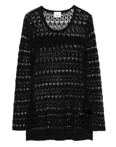 Топ в технике кроше с рукавами колокол, черный Isabel marant